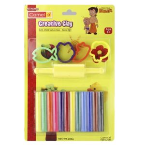 CAMEL CREATIVE CLAY | 12 SHADES | SOFT, CHILD SAFE & NON-TOXIC