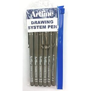 ARTLINE DRAWING SYSTEM PENS SET OF 6