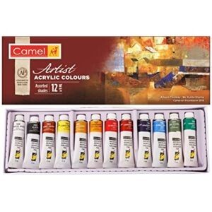 CAMEL ARTIST ACRYLIC COLORS 12 SHADES
