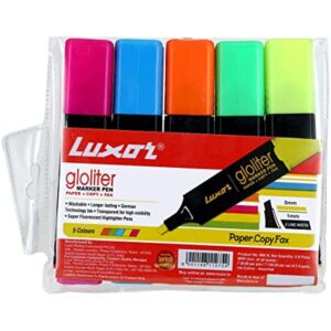 HIGHLIGHTER MARKER PEN SET FLOURESCENT