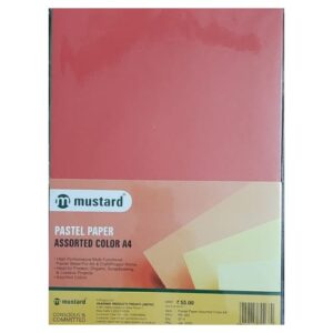 MUSTARD BOTH SIDE COLORED MULTI USE PASTEL CRAFT PAPER, UNRULED PAPER