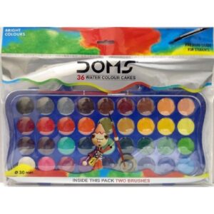 DOMS WATER COLOR CAKES 36 SHADES 23 MM