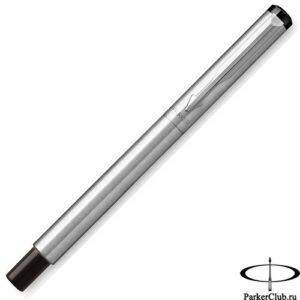 PARKER VECTOR STAINLESS STEEL CHROME TRIM ROLLER BALL PEN – INK COLOR – BLUE