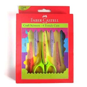 FABER-CASTELL CRAFT SCISSORS 4  TRENDY CUTS