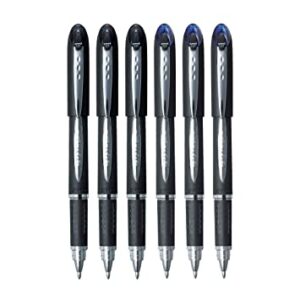 UNIBALL JETSTREAM SX-210, ROLLER BALL PEN, BLUE & BLACK