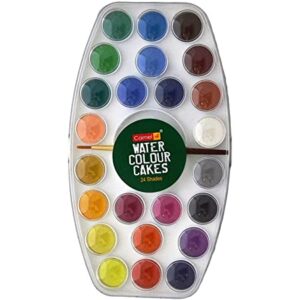 CAMEL STUDENT 24-SHADE WATER COLOR CAKE SET
