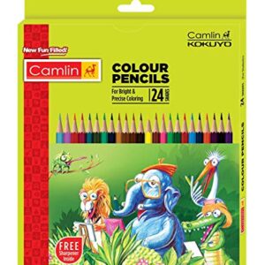 CAMLIN 24-SHADE FULL SIZE COLOR PENCIL SET
