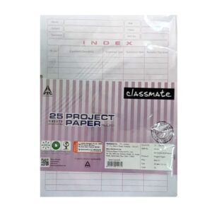 CLASSMATE ASSIGNMENT PAPER SHEETS (BOTH SIDE LINE) 25 SHEETS