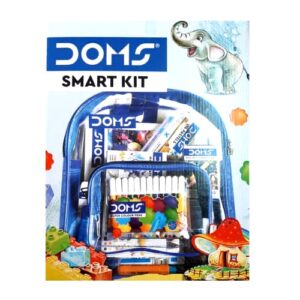 DOMS SMART STATIONERY KIT WITH TRANSPARENT ZIPPER BAG