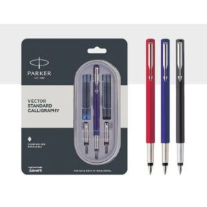 PARKER VECTOR STANDARD CALLIGRAPHY FOUNTAIN PEN (BLUE)
