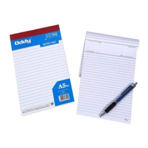 ODDY WRITING NOTE PAD, 1/8 (33 NO.), RULED, 80 SHEETS