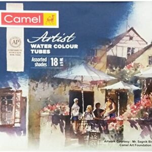 CAMEL ARTIST'S WATER COLOR TUBES, 9ml 18 SHADES
