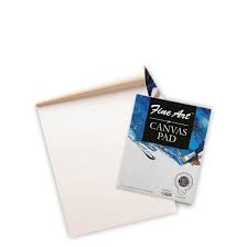 FINE ART CANVAS PAD, WHITE (16 X 12) 1U (10 SHEETS)