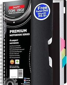LUXOR CONVERGE PREMIUM 4 SUBJECT NOTEBOOK/ SPIRAL NOTEBOOK
