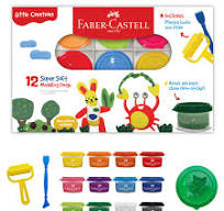 FABER-CASTELL MODELLING DOUGH SET OF 12/ CLAY