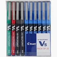 PILOT HI-TECPOINT V5 0.5MM PEN/ V5 MULTICOLOR SET/ PILOT PEN