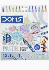 DOMS SUPER SOFT TIP PASTEL SHADES BRUSH PEN SET