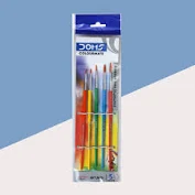 DOMS, PAINT BRUSHES - COLOURMATE | SYNTHETIC ROUND | SET OF 5.