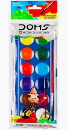 DOMS COLOR CAKE 12 SHADES/ WATER COLOR CAKE