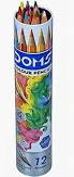 DOMS COLOR PENCIL ROUND TIN PACK 12 SHADES/ PENCIL COLOR