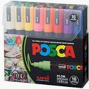 POSCA OC-5M 1.8-2.5MM/POSCA COLOURS/ UNIBALL