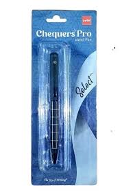 CELLO CHEQUERS SELECT METAL PEN